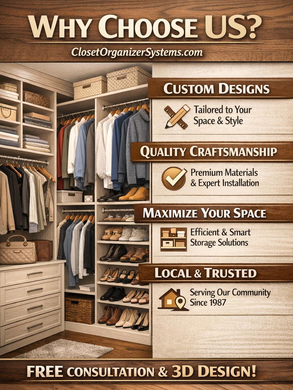 why choose closet organizer systems